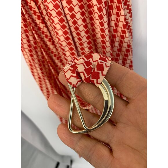 Vince Camuto Apricot Scarf Dress Size 16  Spring Safari Sleeveless 7240 NWT - Picture 5 of 9